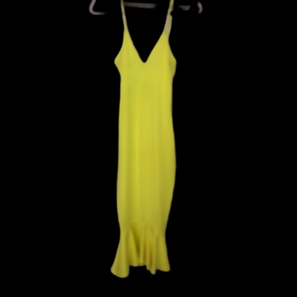 Lime green mermaid dress